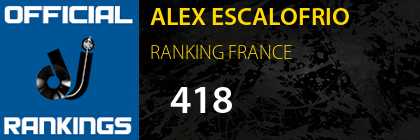 ALEX ESCALOFRIO RANKING FRANCE