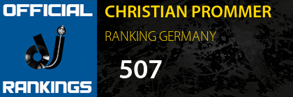 CHRISTIAN PROMMER RANKING GERMANY