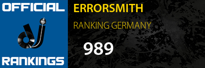 ERRORSMITH RANKING GERMANY