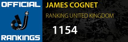 JAMES COGNET RANKING UNITED KINGDOM