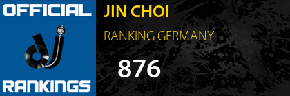 JIN CHOI RANKING GERMANY