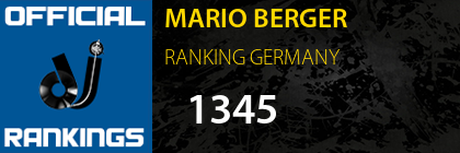 MARIO BERGER RANKING GERMANY