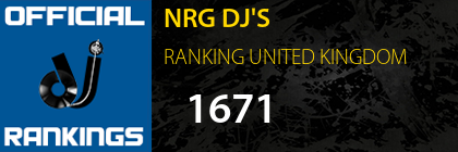 NRG DJ'S RANKING UNITED KINGDOM