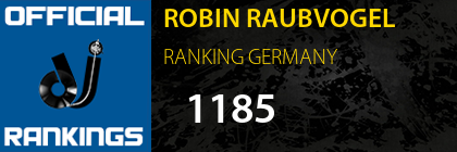 ROBIN RAUBVOGEL RANKING GERMANY