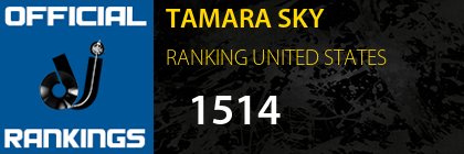 TAMARA SKY RANKING UNITED STATES