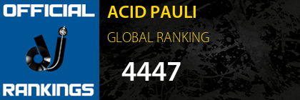 ACID PAULI GLOBAL RANKING