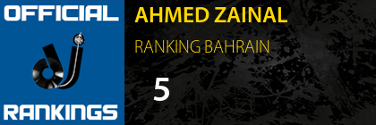 AHMED ZAINAL RANKING BAHRAIN