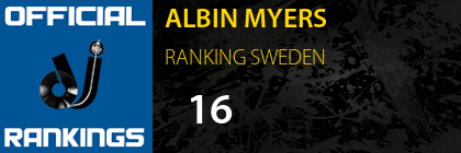 ALBIN MYERS RANKING SWEDEN