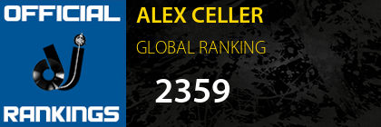 ALEX CELLER GLOBAL RANKING