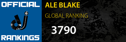 ALE BLAKE GLOBAL RANKING