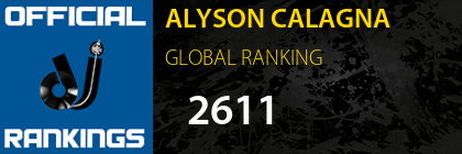 ALYSON CALAGNA GLOBAL RANKING