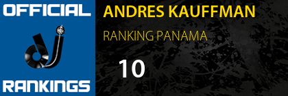 ANDRES KAUFFMAN RANKING PANAMA