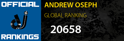 ANDREW OSEPH GLOBAL RANKING