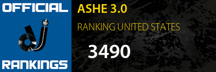 ASHE 3.0 RANKING UNITED STATES
