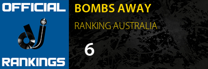 BOMBS AWAY RANKING AUSTRALIA