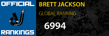 BRETT JACKSON GLOBAL RANKING