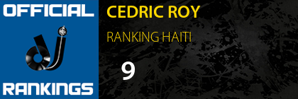 CEDRIC ROY RANKING HAITI