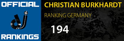 CHRISTIAN BURKHARDT RANKING GERMANY
