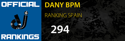 DANY BPM RANKING SPAIN