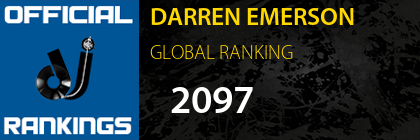 DARREN EMERSON GLOBAL RANKING