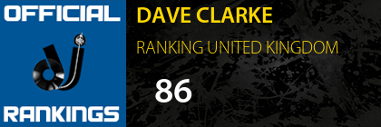 DAVE CLARKE RANKING UNITED KINGDOM