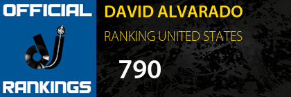 DAVID ALVARADO RANKING UNITED STATES