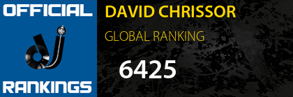 DAVID CHRISSOR GLOBAL RANKING