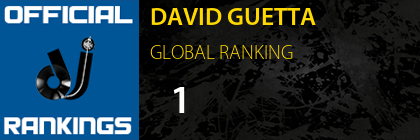 DAVID GUETTA GLOBAL RANKING