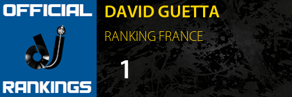 DAVID GUETTA RANKING FRANCE