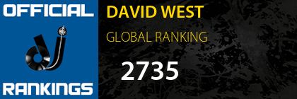 DAVID WEST GLOBAL RANKING