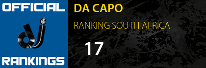 DA CAPO RANKING SOUTH AFRICA