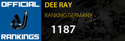 DEE RAY RANKING GERMANY