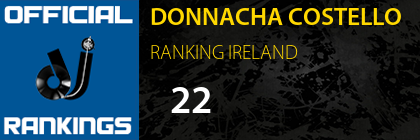 DONNACHA COSTELLO RANKING IRELAND