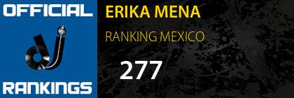 ERIKA MENA RANKING MEXICO
