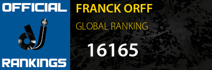 FRANCK ORFF GLOBAL RANKING