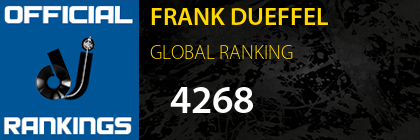 FRANK DUEFFEL GLOBAL RANKING