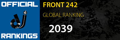 FRONT 242 GLOBAL RANKING