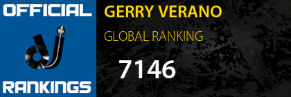 GERRY VERANO GLOBAL RANKING
