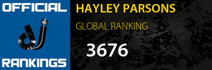 HAYLEY PARSONS GLOBAL RANKING