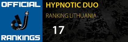 HYPNOTIC DUO RANKING LITHUANIA