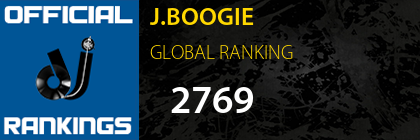 J.BOOGIE GLOBAL RANKING