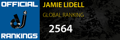 JAMIE LIDELL GLOBAL RANKING