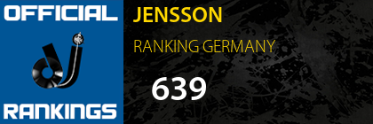 JENSSON RANKING GERMANY