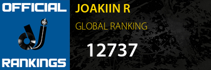 JOAKIIN R GLOBAL RANKING
