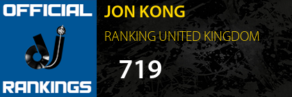 JON KONG RANKING UNITED KINGDOM