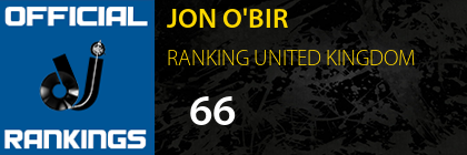 JON O'BIR RANKING UNITED KINGDOM