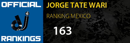 JORGE TATE WARI RANKING MEXICO