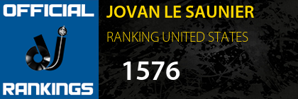 JOVAN LE SAUNIER RANKING UNITED STATES