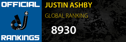 JUSTIN ASHBY GLOBAL RANKING