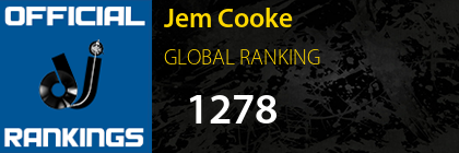 Jem Cooke GLOBAL RANKING